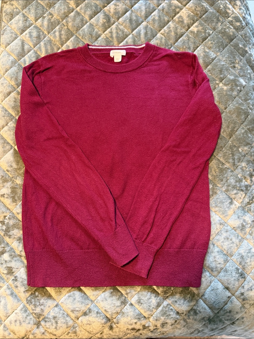 Boys Crewneck Sweater - Burgundy